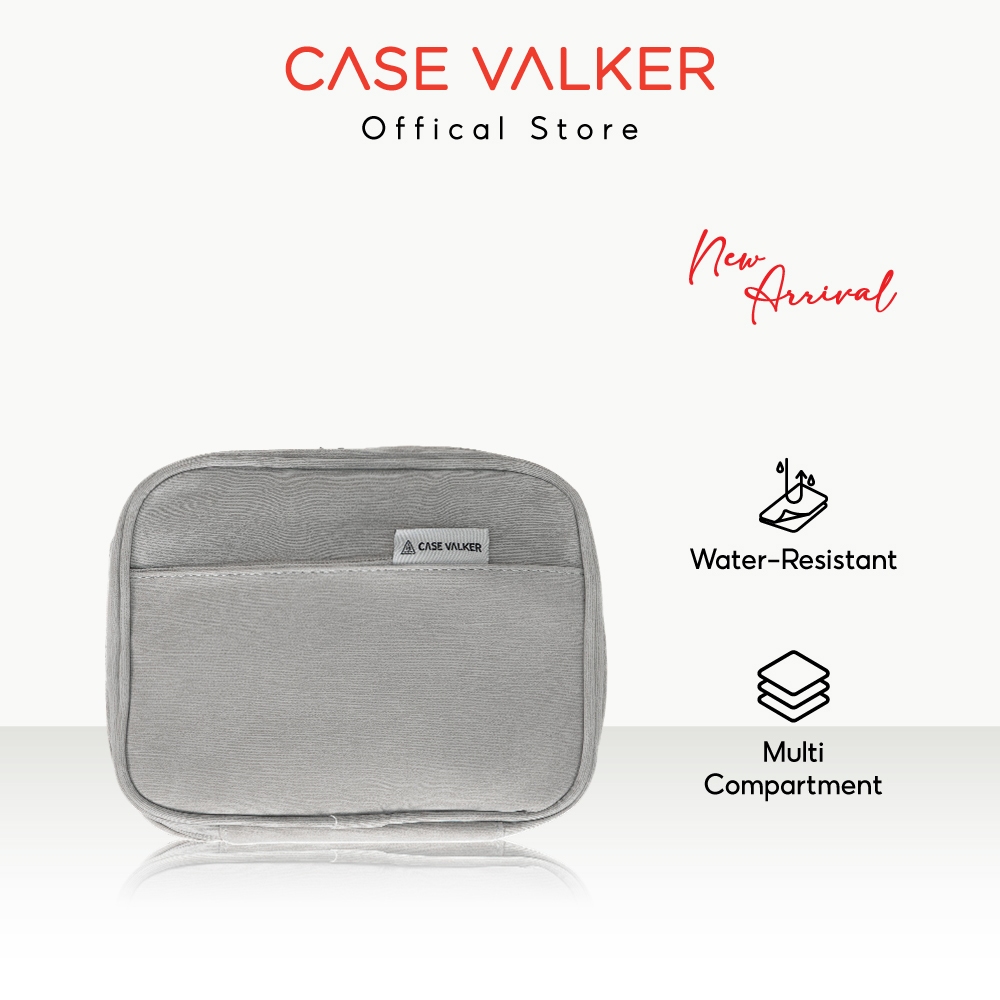 Case Valker Portable Water-Resistant Tech Pouch / Travel Organizer / Gadget Cable Storage Bag