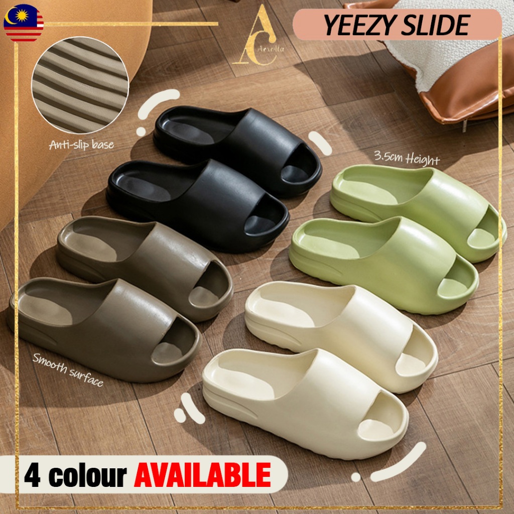 [Premium] Yeezy Slide Kanye Men's and Women's Casual Slippers Indoor Slipper Kasut 鞋子