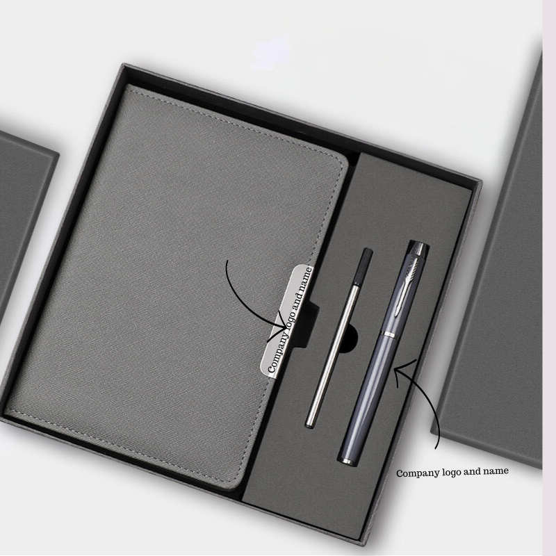 UNIQ Personalized engrave A5 Birthday Gife Note book Pen Hadiah company gift Notebook teacher day stationery Gift