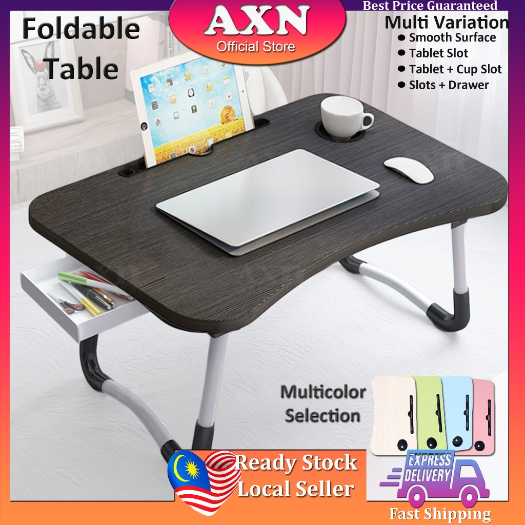 AXN Foldable Table Anti-slip Mini Table Laptop Notebook Meja Lipat Belajar Pelajar Kanak Computer Study Table 折叠电脑桌