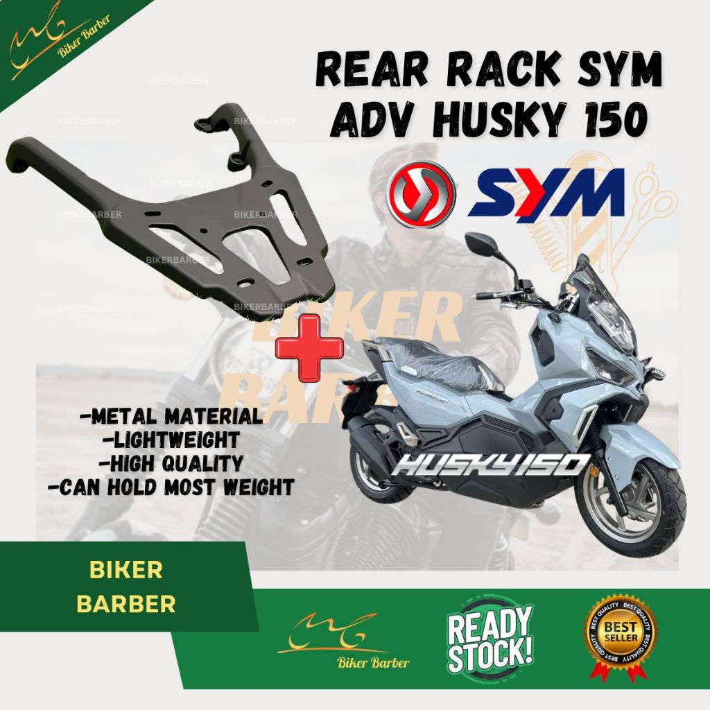 SYM Husky Adv 150 Monorack Rear Rack High Quality Steel Tahan Metal Motor Husky150 Skuter Motorcycle Accessories