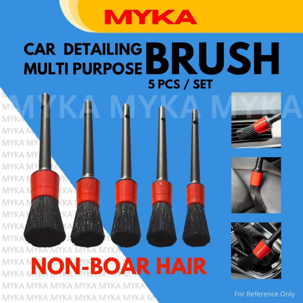 Car Detailing Brush 5pcs Set Car Washing Accessories Cleaning Tools Equipment Multi-Purpose Usage