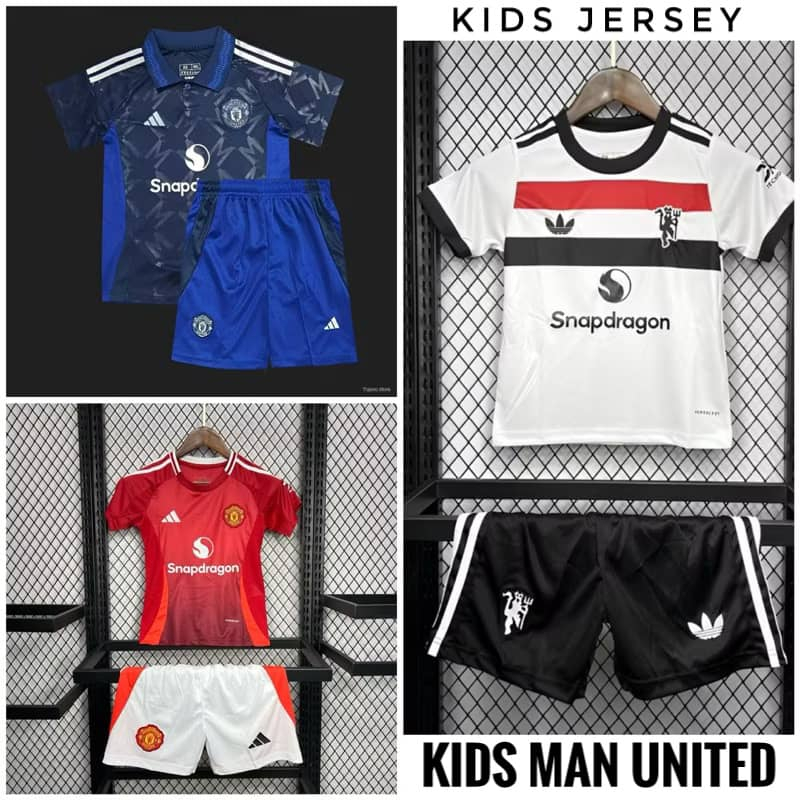 Kids M.UJersi Budak Manchester United Kids Man United Man Utd MUFC Children Menyu Emyu Jersi Jersey For Kids