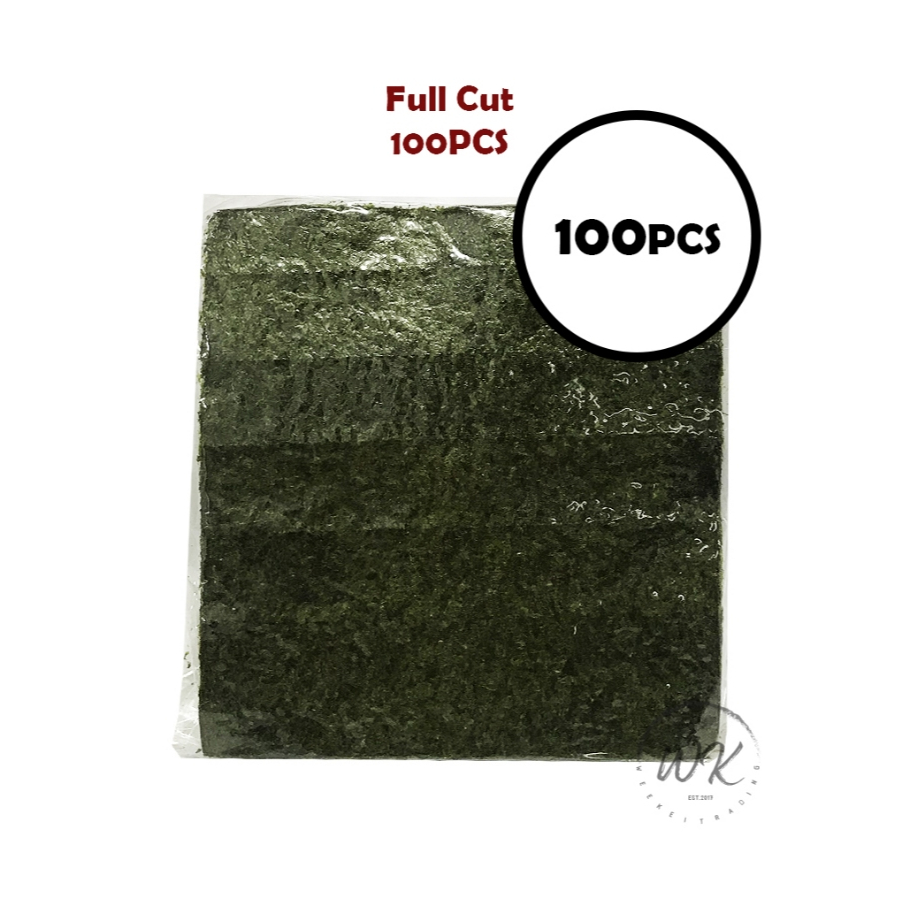 Seaweed Yaki Nori Full Cut 100pcs HALAL 紫菜全型