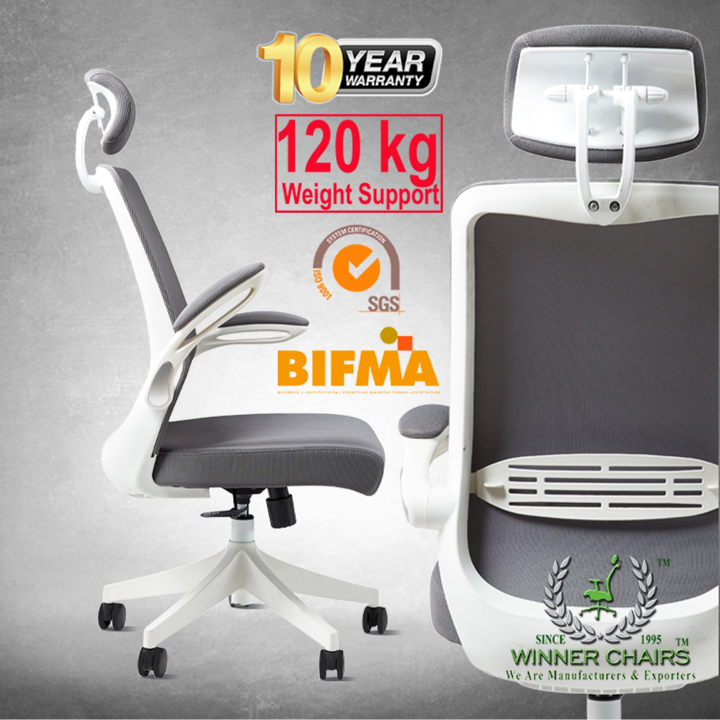 Ergonomic Office Chair WN9508A-WHT (10 Years Warranty)