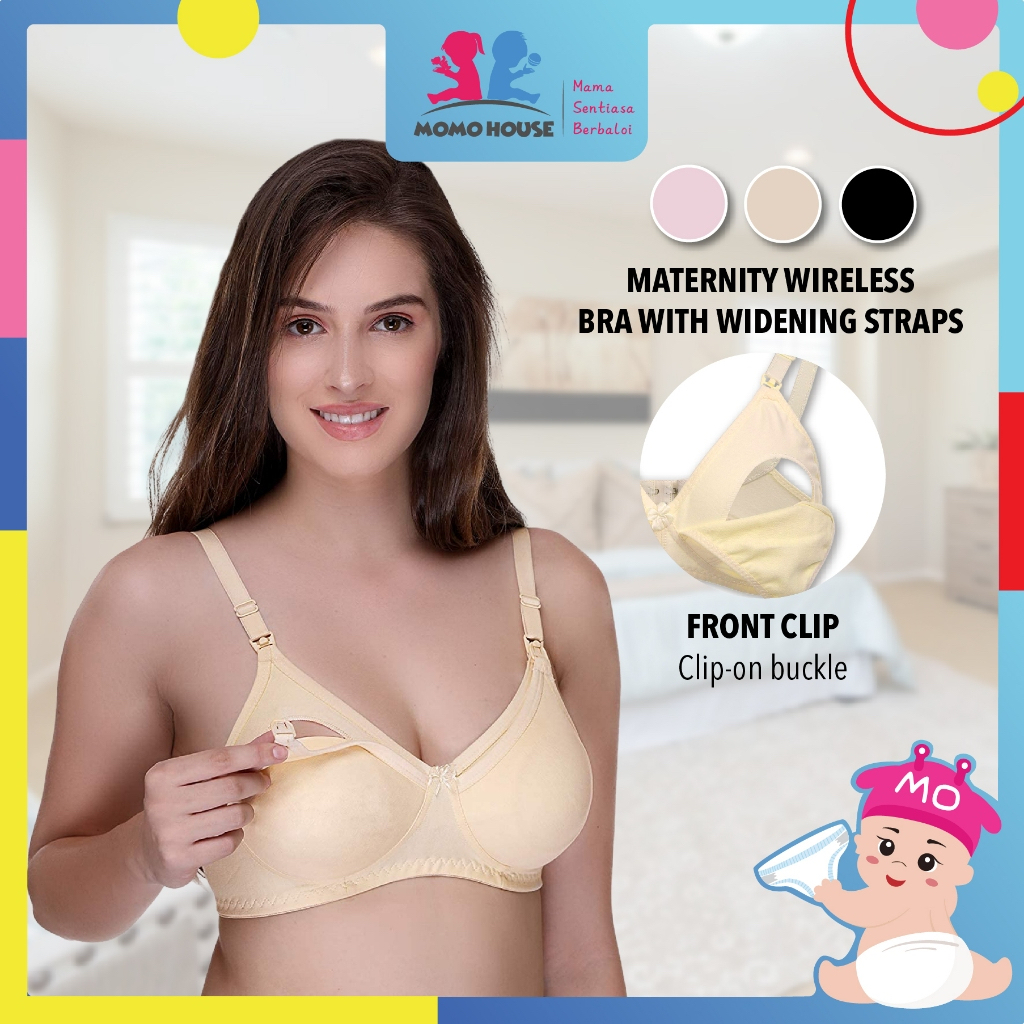 Women Nursing Maternity Breastfeeding Bra for MOMO House & Real Bubee Breast Pump - Hook Design