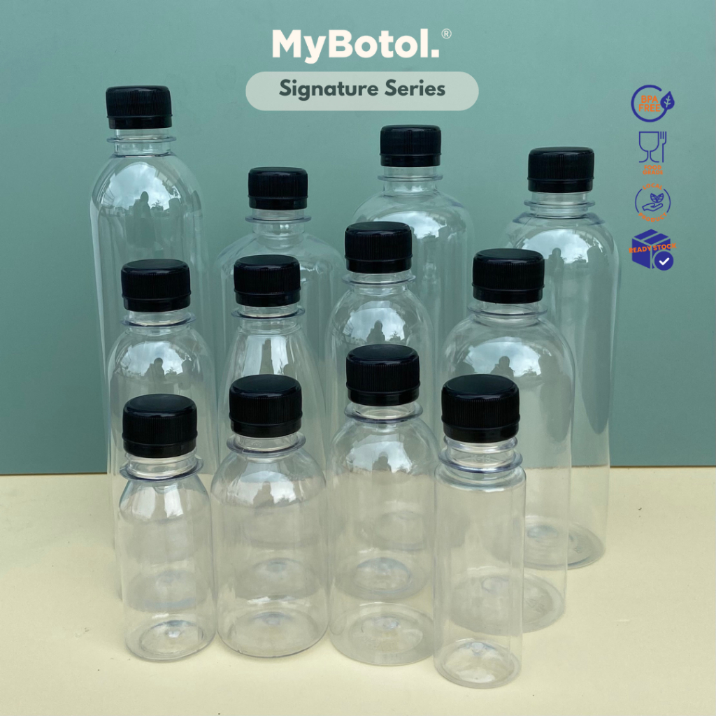 [mybotol] BOTOL PLASTIK KOSONG 60ML/100ML/150ML/200ML/250ML/300ML/450ML/500ML