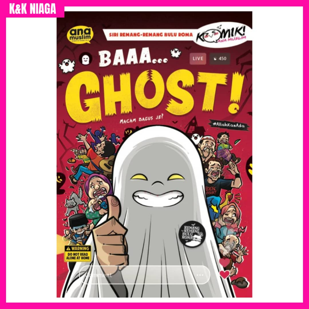 BAAA... GHOST! MACAM BAGUS JE? Buku Cerita Kanak kanak Komik Ana Muslim