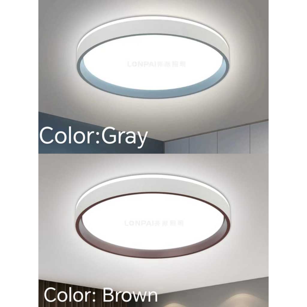 LED Ceiling Light/Wall Light (1-2) 60W (3 Color) Bedroom/Living Room/Balcony/Kitchen Lampu Siling Lamp