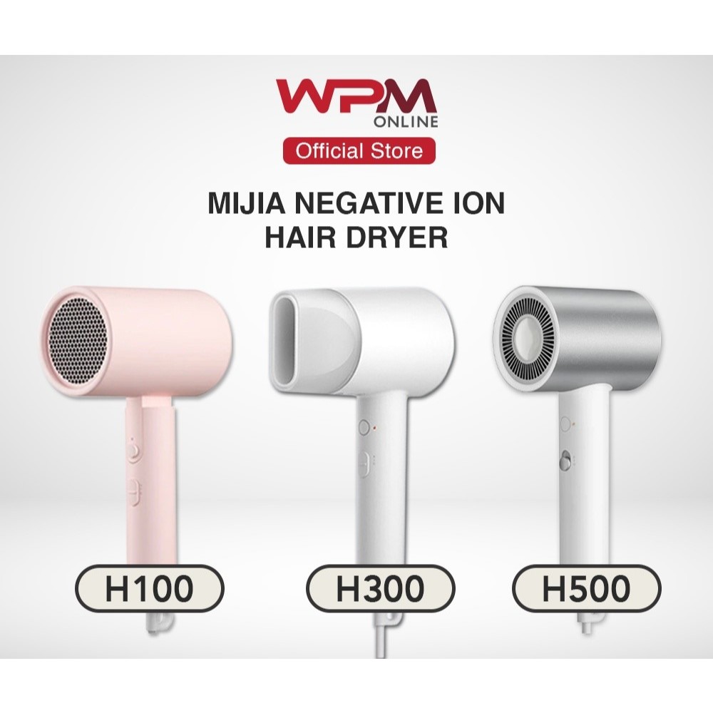 【Clearance】Xiaomi Mijia H100 H101 H300 H500 Portable Anion Hair Dryer (1600w) 小米吹風機
