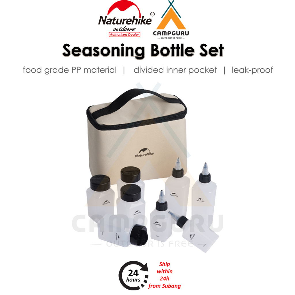 Naturehike Portable Seasoning Bottle Set Food Grade PP Camping Outdoor Picnic Dispenser Portable Space Saving Shaker