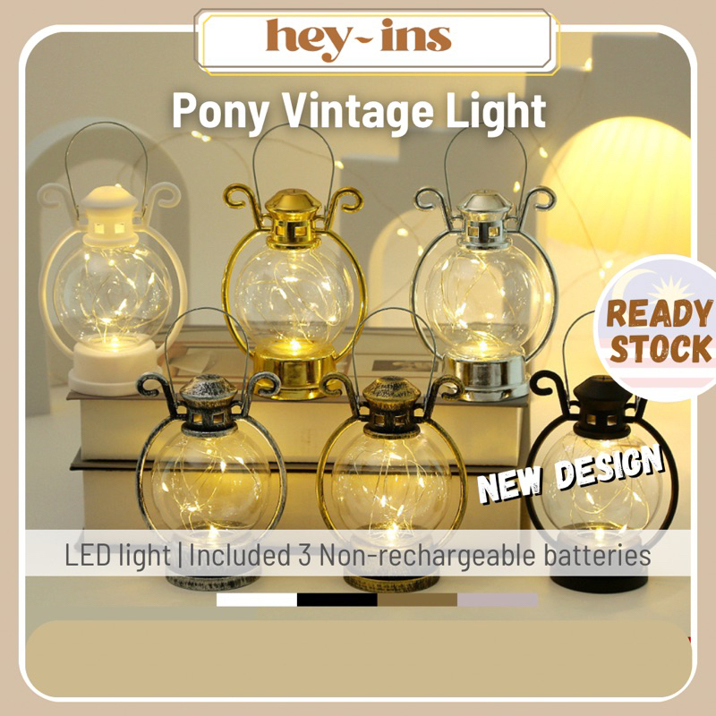 Cute Pony Vintage LED Light Table Decor Little Lamp Night Light Festive Deco Raya Light Christmas Decoration