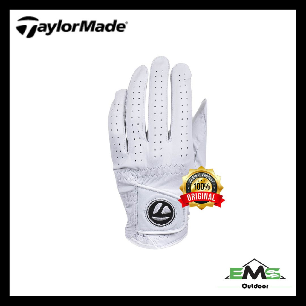 TaylorMade Tour Preferred Genuine Men's Leather Golf Glove Left Hand (White)