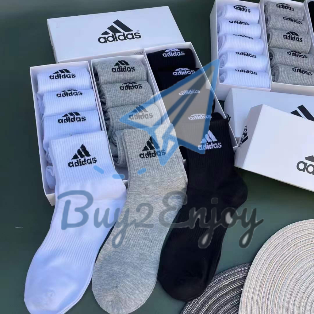 [5 Pasang] Stokin Muslimah Socks Fashion Cotton Sock Sport Socks Running Socks Men Women Stoking Stocking Sarung Kaki