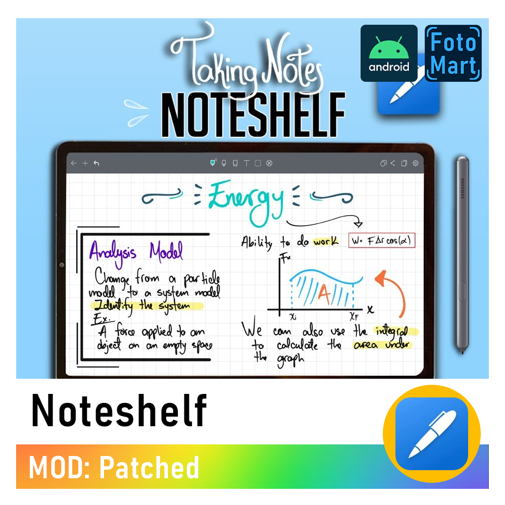 Noteshelf: Digital Note Taking MOD App | Lifetime Warranty | Android App: Productivity