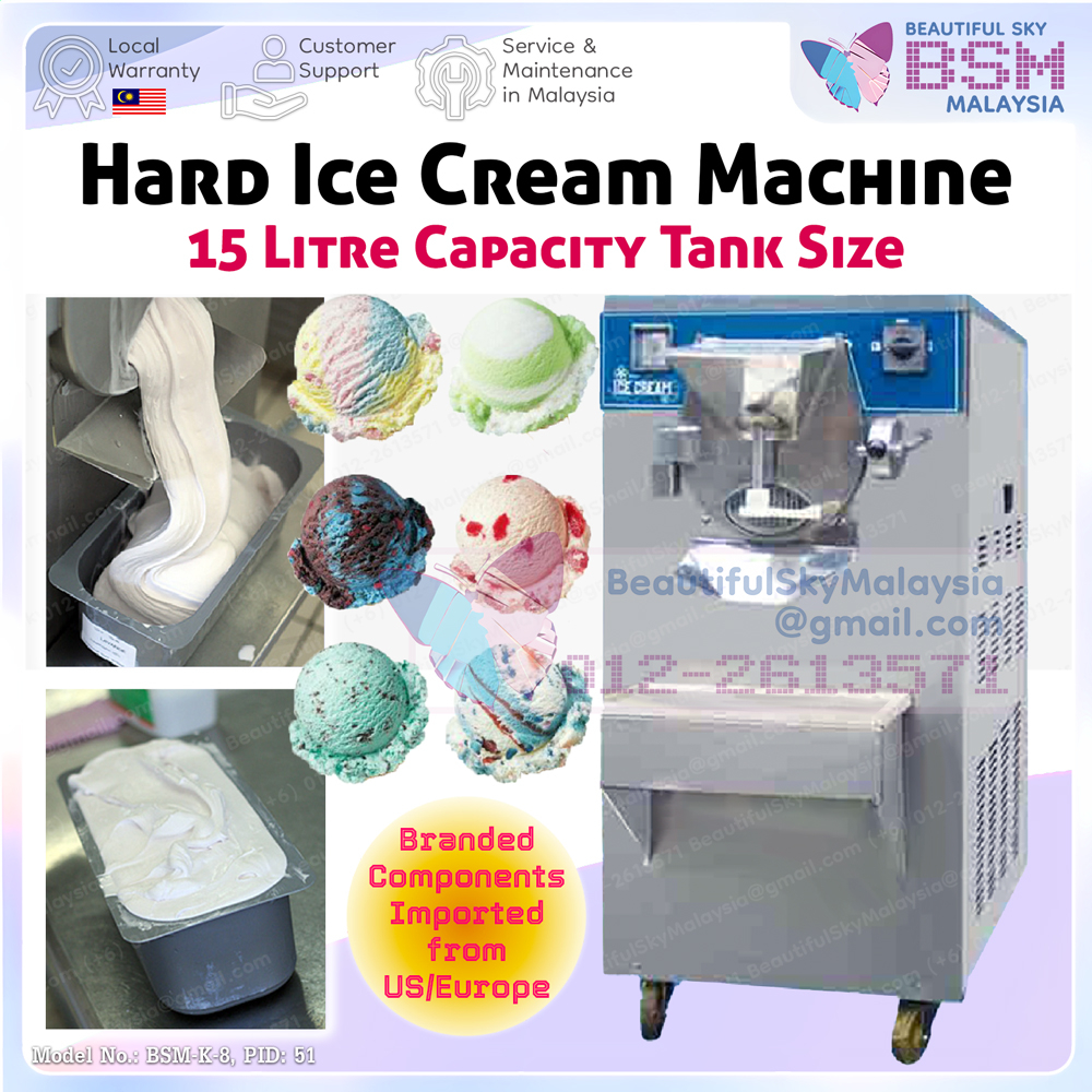 Premium 15L Gelato Machine Big Hard Ice Cream Mesin Aiskrim Sorbet Sherbet Yogurt 15 Litre Icecream