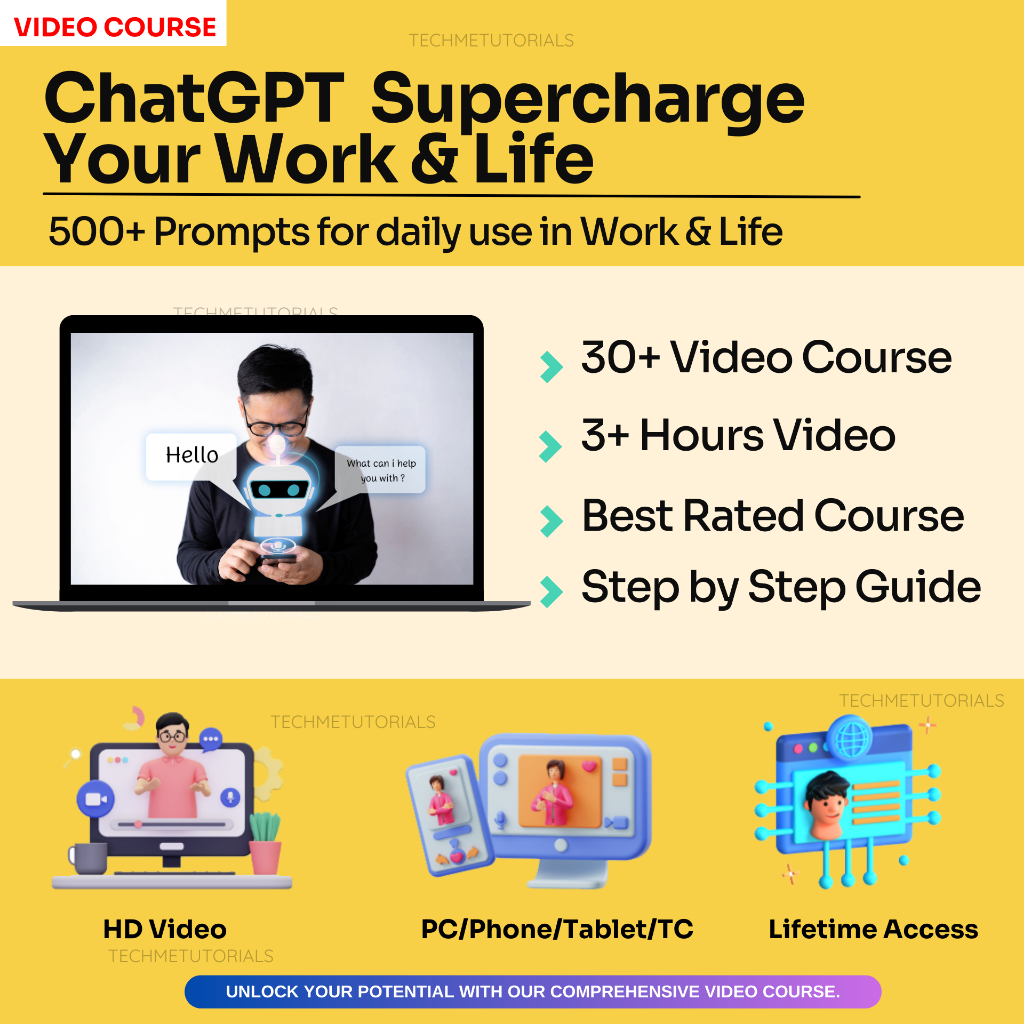 ChatGPT 101 Supercharge Your Work & Life | ChatGpt Course ChatGpt 4 Chat Gpt Midjourney Course