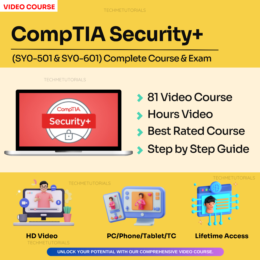 CompTIA Security+ (SY0-501 & SY0-601) Complete Course & Exam - Become a Certified IT Security Professional