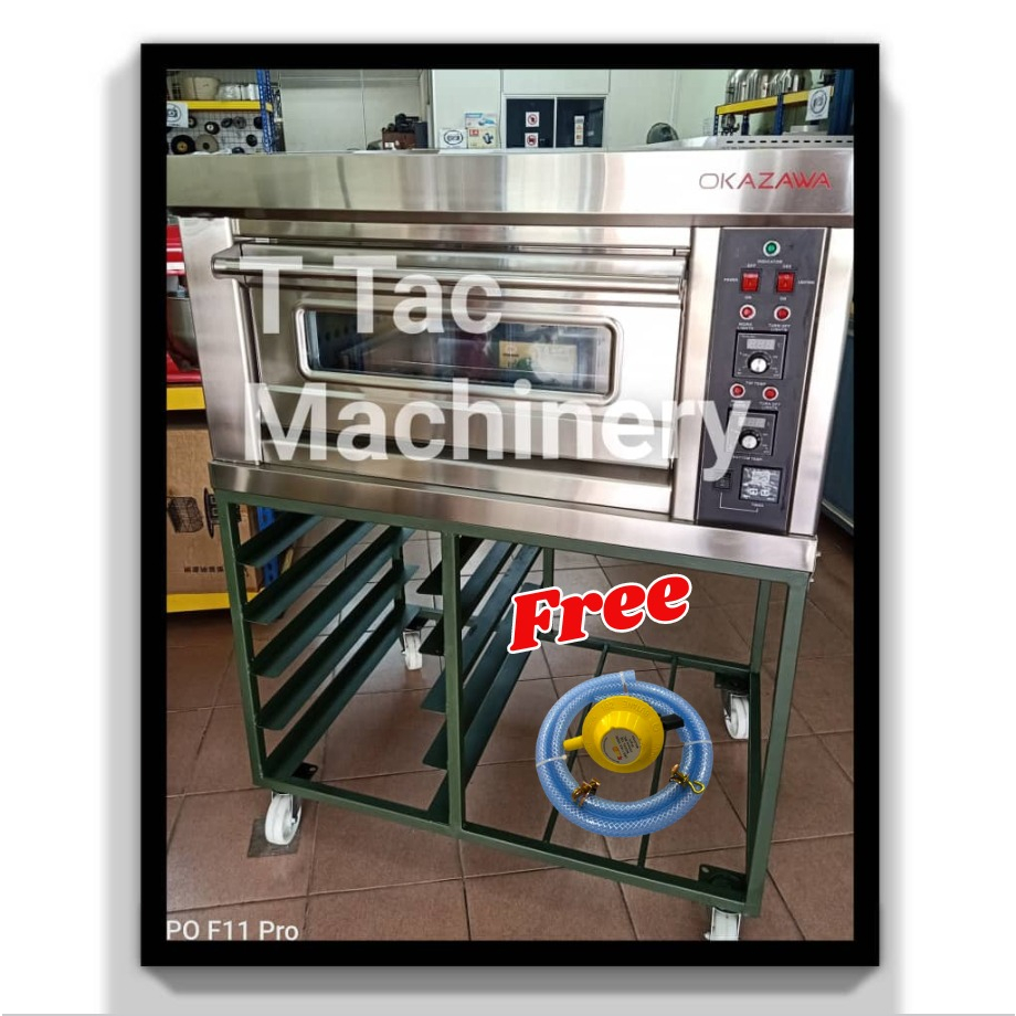 Okazawa Gas Oven 1 Layer 1 Tray GVL11  / Complete With Rack