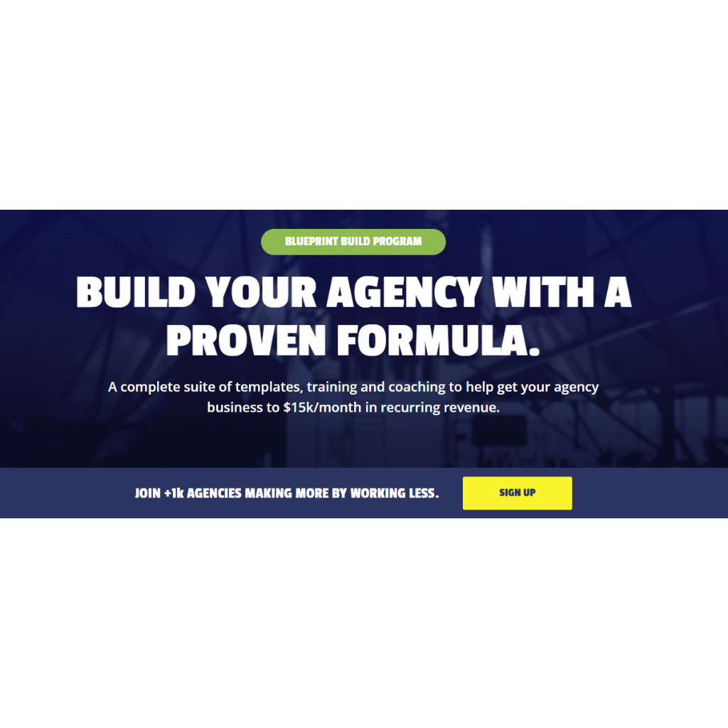 Build Your Agency Program by Ryan Stewart (The Blueprint Training)
