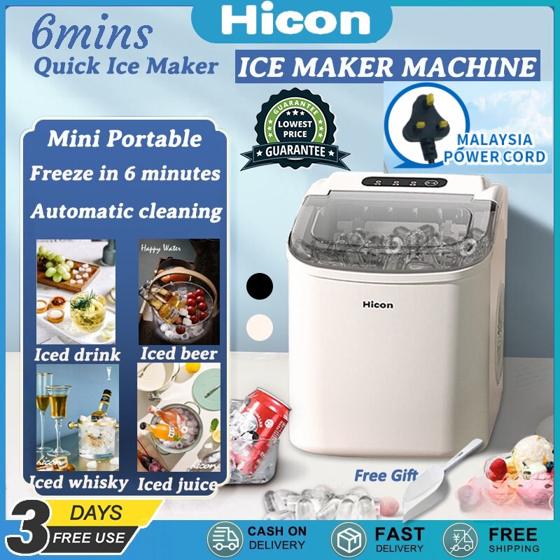 Hicon Ais Stone Machine Making Ais Automatic Smart Ice Cube Maker Portable mini Freezer Mini Ice Maker Machine