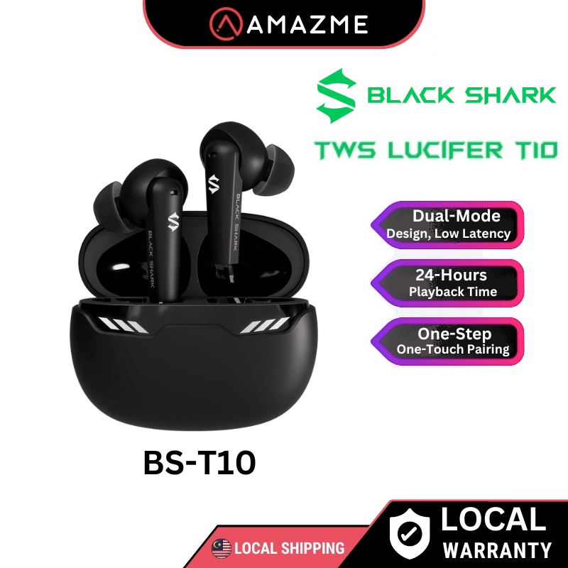 Black Shark Lucifer T10 Bluetooth Headphones 24Hrs Playtime