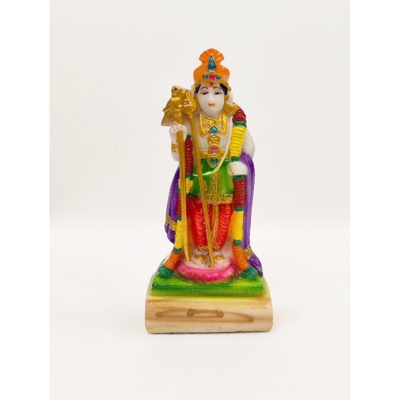 RAJA MURUGAN 15 cm / KARTHIKEYAN/ SHANMUGA / SUBRAMANIYA SWAMI/ INDIAN GOD IDOL / HOME DECORATION / HANDICRAFT