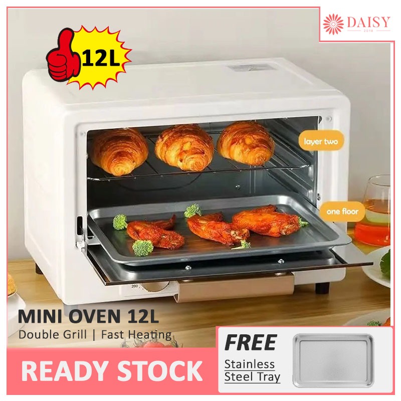 Electric Mini Oven 12L Mini Baker Pizza Toaster Ovens Multifunction Ketuhar Elektrik Mini Oven 迷你高颜值烤箱