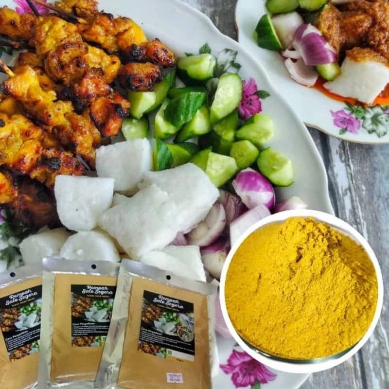 Rempah sate segera tak perlu tambah apa-apa (tuang-perap-bakar/goreng) 160gm+-