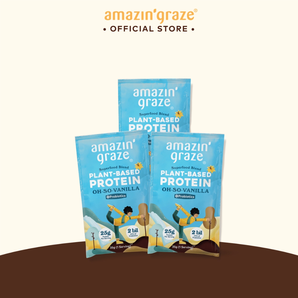 Amazin' Graze Oh-So-Vanilla Protein Blend On-The-Go (3x35g)