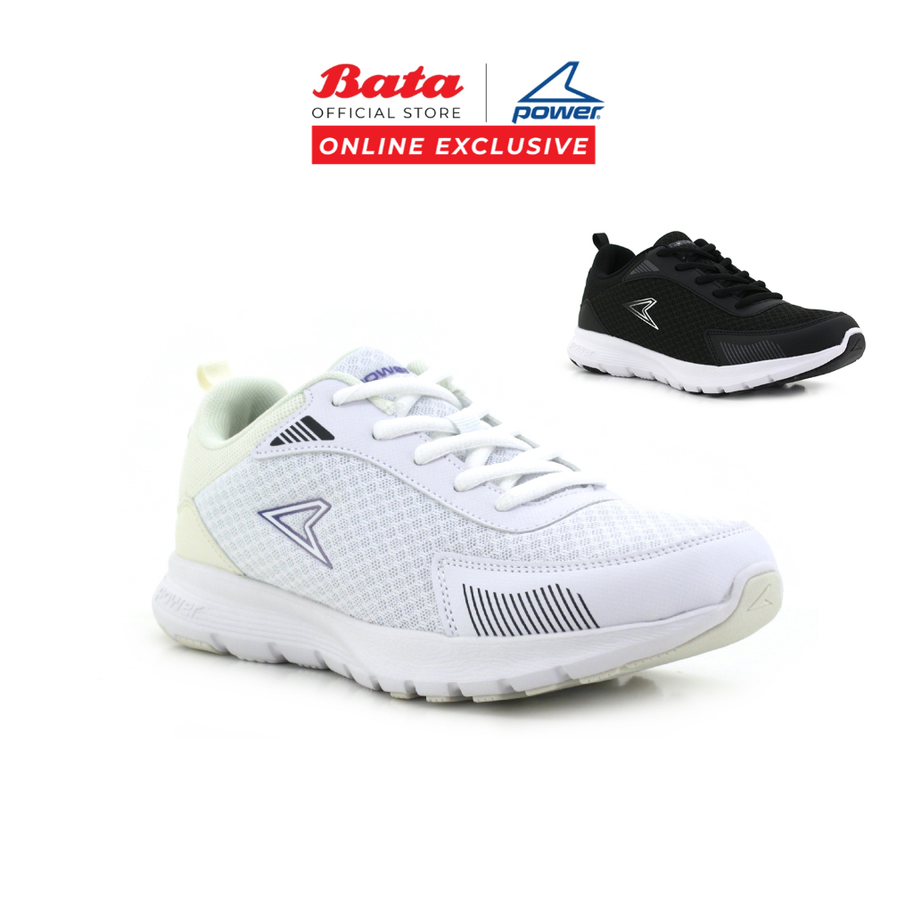 [Online Exclusive] POWER Wave Belmonte Women Sneakers - White/Black 5801091/5806091 Kasut Kasual Perempuan