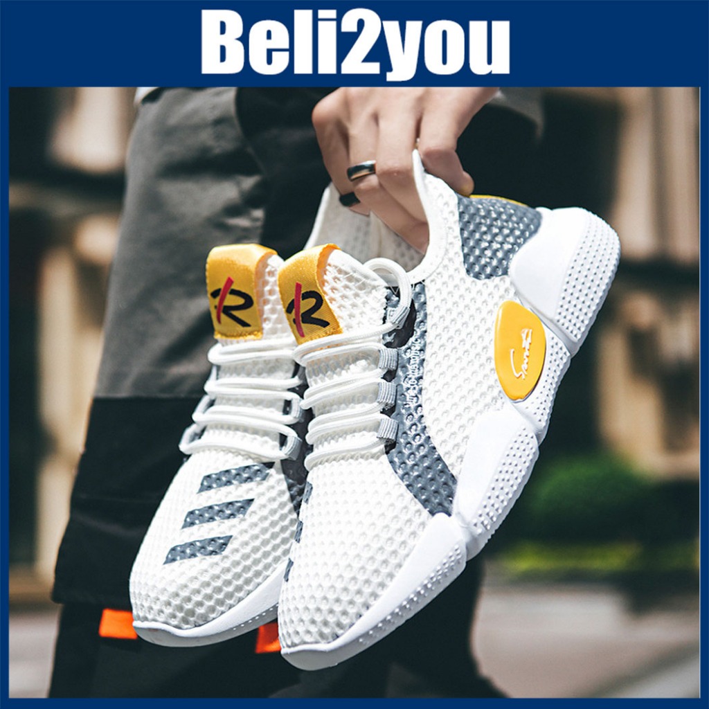 Beli2you Sneakers Men Yellow Sport Shoes Men Shoes Running Shoes Men Sneakers Murah Kasut Sukan Lelaki Murah Kasut Laki