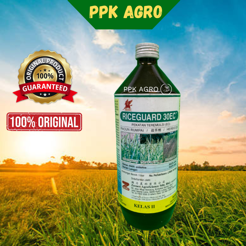 1L RICEGUARD 30EC Zeenex /ANILOFOS/Racun Rumpai padi