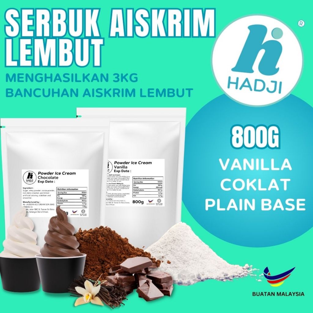 soft serve powder / serbuk aiskrim lembut