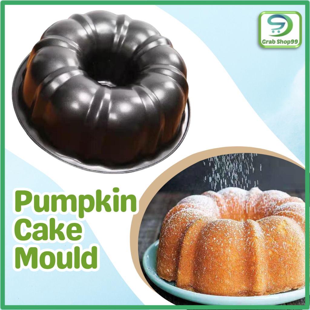 9 Inch/24cm Non-Stick Pumpkin Shape Cake Mould / Bundt Pudding Mould Loyang Kek Bentuk Labu