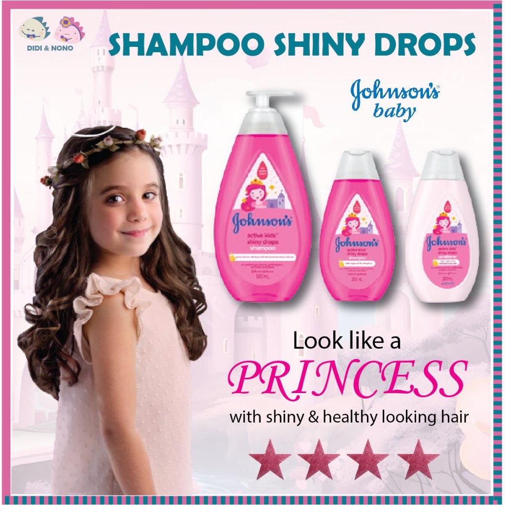 Johnson's Active Kids Shiny Drops Shampoo (500ml)