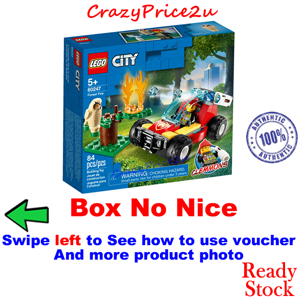 (Clearance Box No Nice)60247 LEGO City Forest Fire - Hadiah Hari Jadi Birthday Gift 生日礼物 Christmas Gift