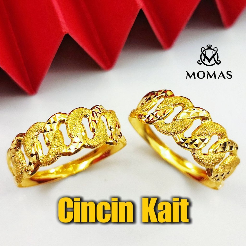 Cincin Kait Emas 916 Cincin lipan Emas 916 Original Emas 916 Tulen Cincin Bajet Emas 916 Cincin Viral Emas 916