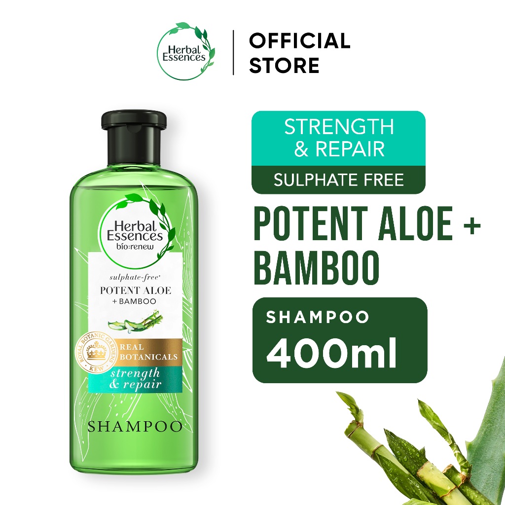 Herbal Essences Sulfate Free Shampoo Strength & Repair Bamboo Hair Care 400ml