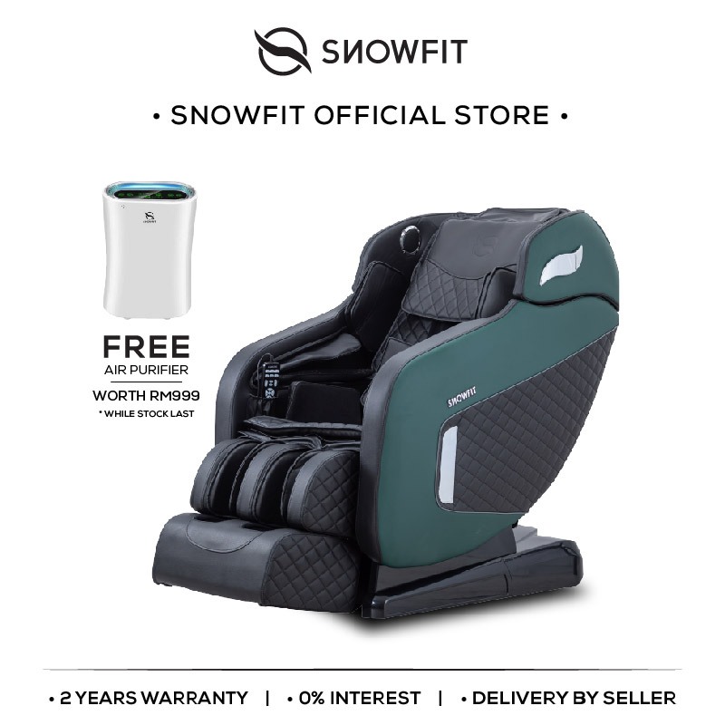 SNOWFIT Elizabeth II Zero Gravity Luxury AI Voice Control Massage Chair + FREE AIR PURIFER
