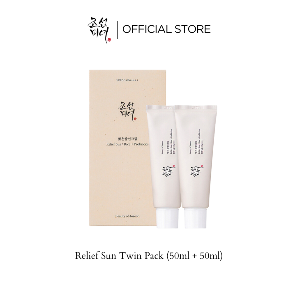 Beauty Of Joseon Relief Sun: Rice + Probiotics SPF50+ PA++++ Twin Pack (50ml + 50ml)