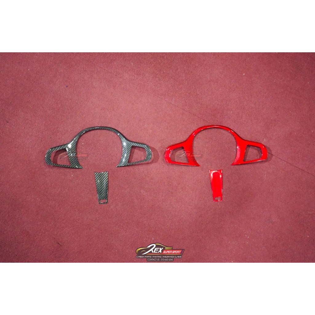 BMW G20 G30 M3 M5 T-Carbon Steering Button Trim Cover For 3 5 Series Black Red Stick On Original