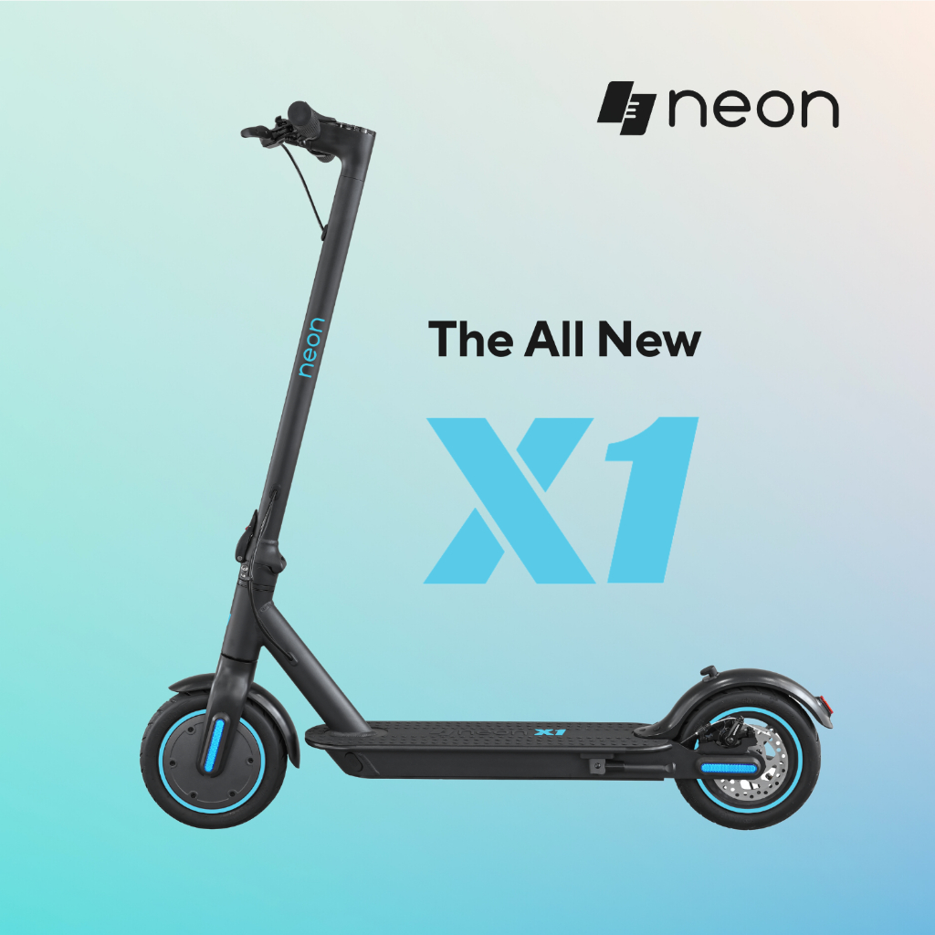 NEON X1 Premium Electric Scooter (30km/h, 350W, 25km Range) Limited Time Free Gift Promotion