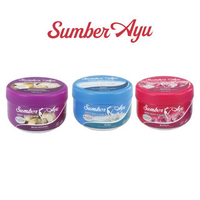 SUMBER AYU Body Scrub (250ml) | Milk | White Turnip | Flower