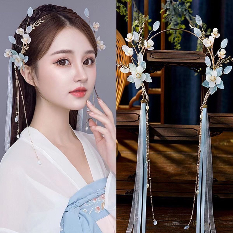 Traditional hair accessories shake shaking Earrings Chinese Costume Girls Princess Hanfu 古装 汉服 步摇 发簪 Cheers & Cherish