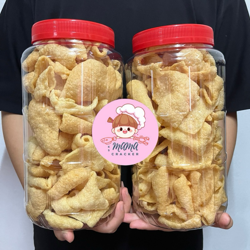 Keropok Udang Hiris Kuala Selangor Crispy Prawn 瓜拉雪兰莪虾签 桶装x1