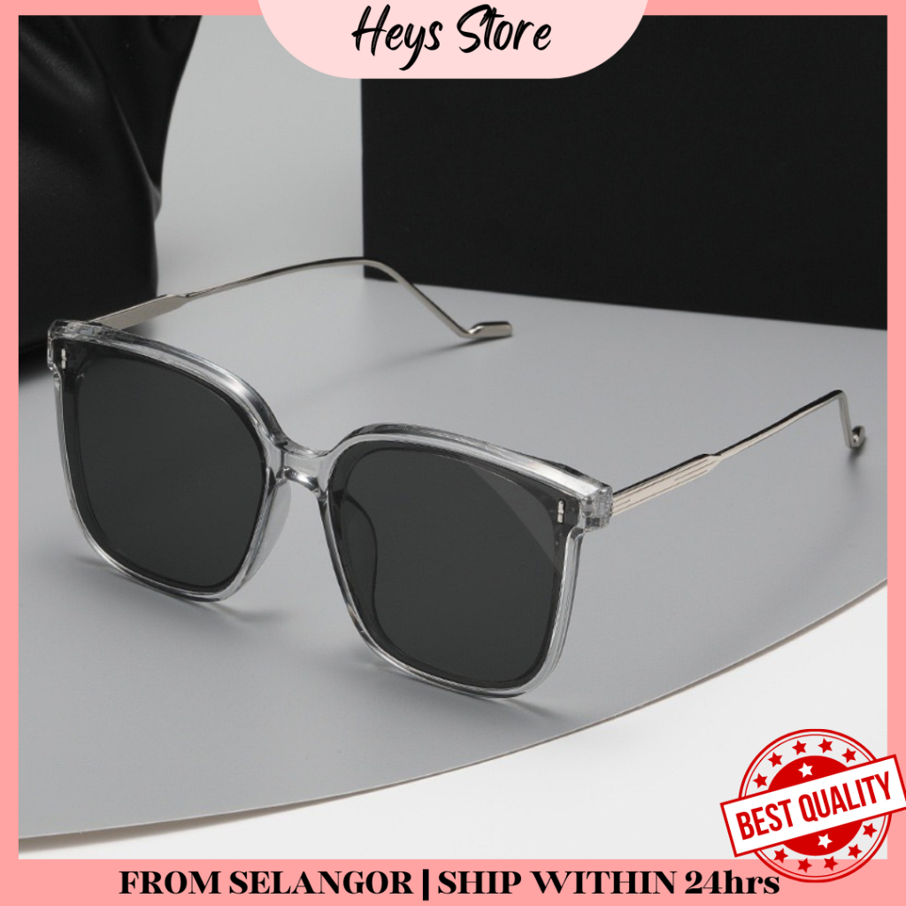 [Ready Stock] Big Frame Unisex Stylish Sunglasses Cermin Mata Hitam Unisex Fashion Elegant Casual Outfit Sunglasses 太阳眼镜