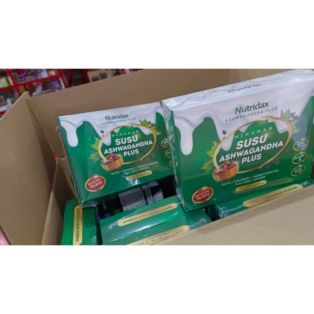 NUTRIDAX ASHWAGANDHA KURMA / NUTRIDAX BERI BIRU / APPLE TEA / WAT TIN / COCO GINGER/KSLIM