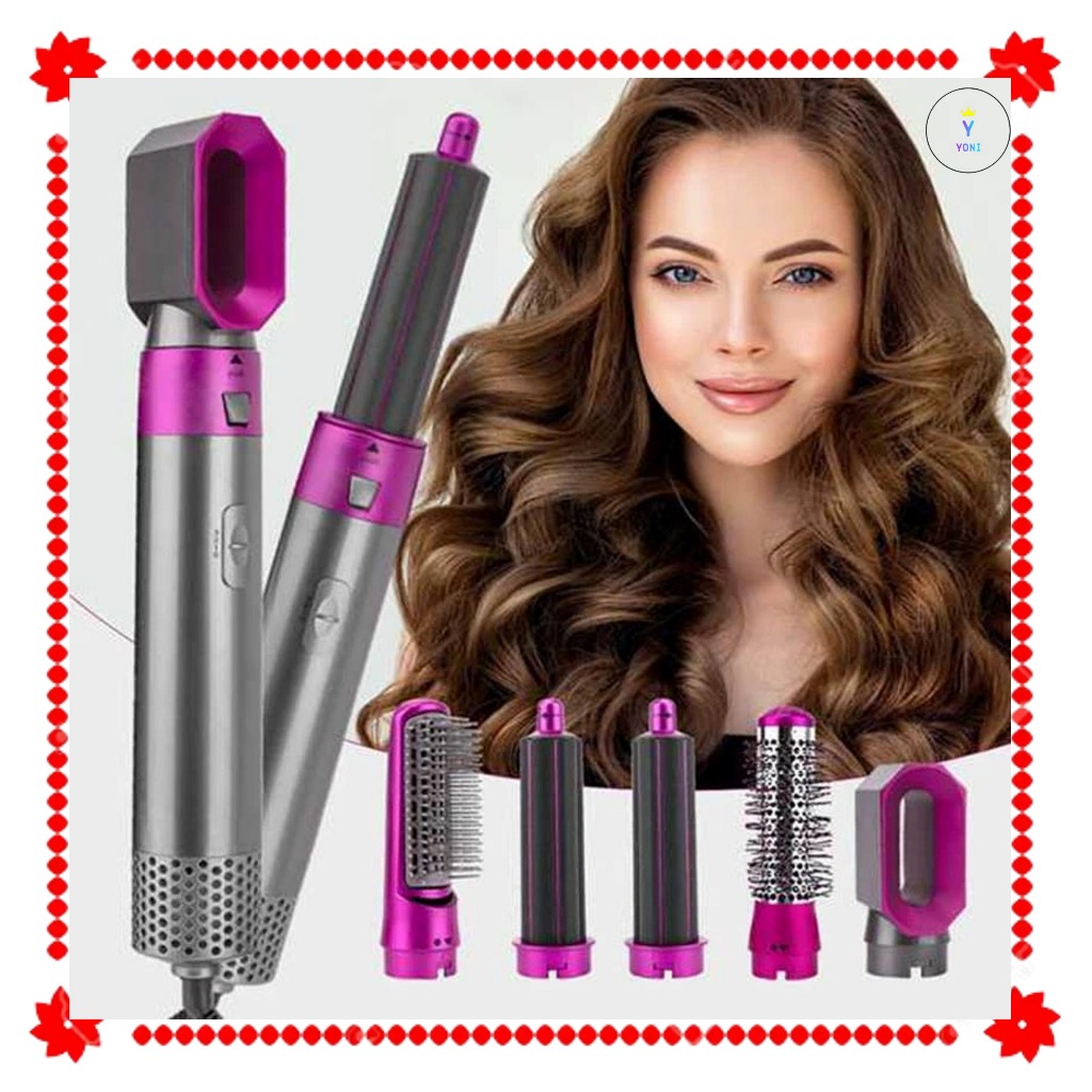 🎁 Buy 1 free 1 gift 🎁 3-Pin Plug 5 in 1 Hair Dryer Hair curler hairdryer straightener hair pengering rambut 吹风筒 吹风机 吹風機