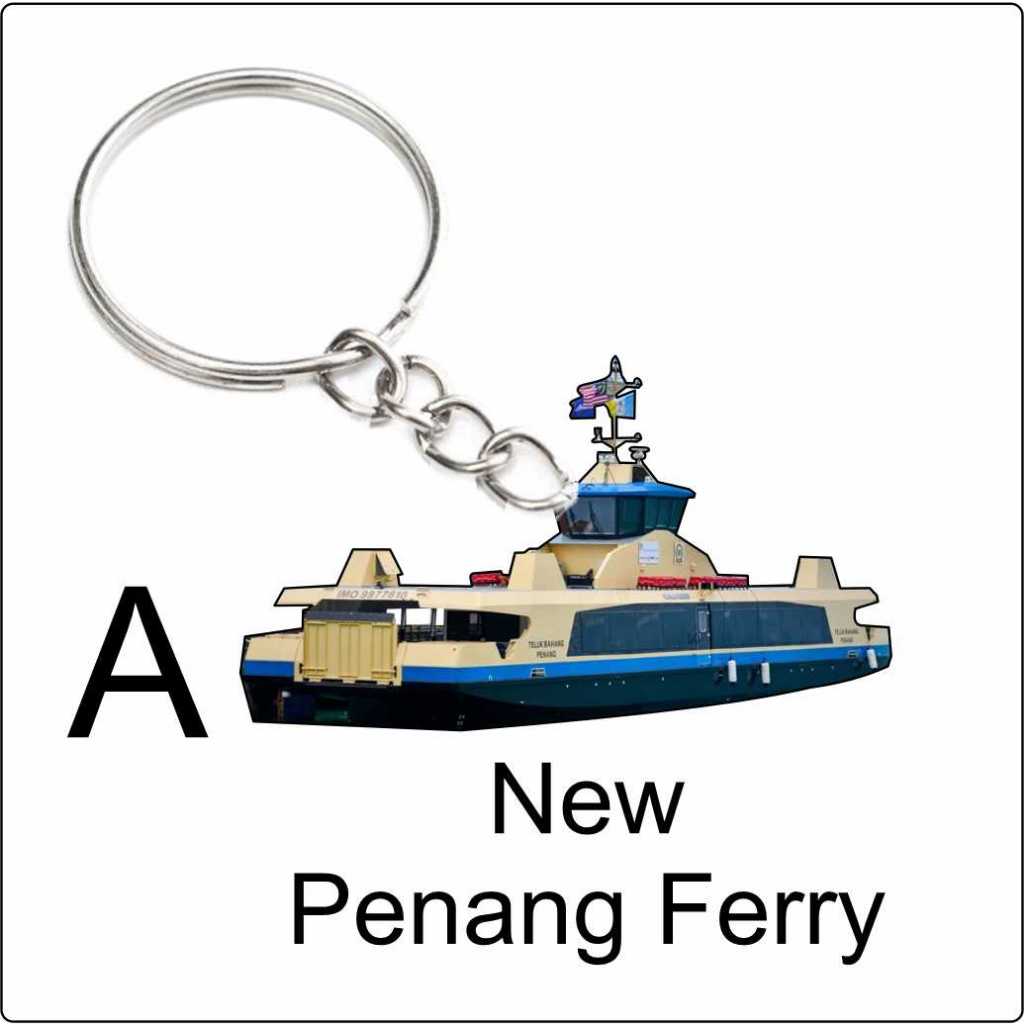 Penang new ferry feri pulau pinang 2d keychain